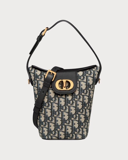 CHRISTIAN DIOR 30 Montaigne Amber Mini Bucket Bag | 迪奧 迷你水桶袋 (藍色)