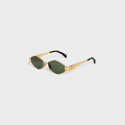CELINE Women's Triomphe Metal 02 Sunglasses in Metal | CELINE Sunglasses (multi-color)