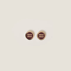 MIU MIU Enameled Metal Earrings | 繆繆 耳環 (多色)