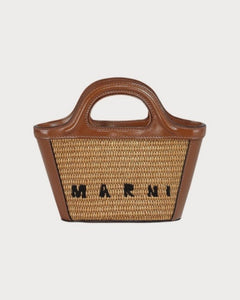MARNI Tropicalia Micro Bag | 瑪尼 草編袋 (Tan)