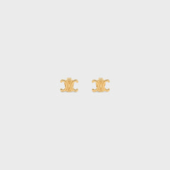 CELINE Triomphe Studs Earrings | 賽琳 凱旋門耳環 (Gold)