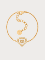 CHRISTIAN DIOR Petit CD Baroque Bracelet(Gold)
