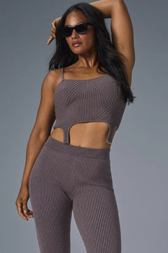 ALO YOGA Denim Knit Garter Tank | 丹寧針織吊帶背心 (多色)