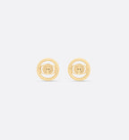 CHRISTIAN DIOR 30 Montaigne Stud Earrings Gold-Finish Metal | Dior Earrings (Gold) 