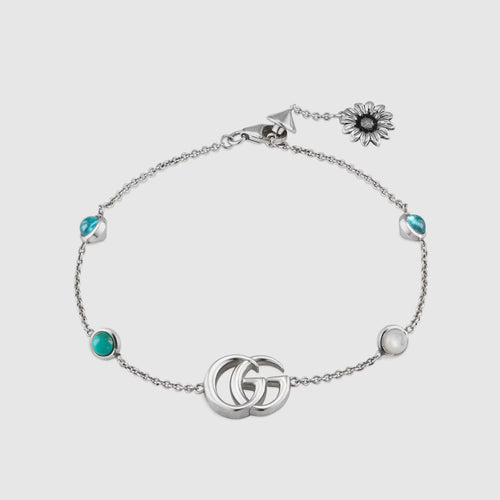 GUCCI GG Marmont mother-of-pearl bracelet | Gucci GG Marmont mother-of-pearl bracelet (silver)