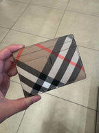 BURBERRY Check Card Case(Sand Beige)