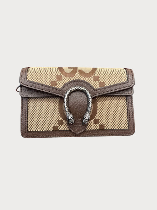 GUCCI Jumbo GG Supermini Bag | 古馳 迷你手袋 (啡色)