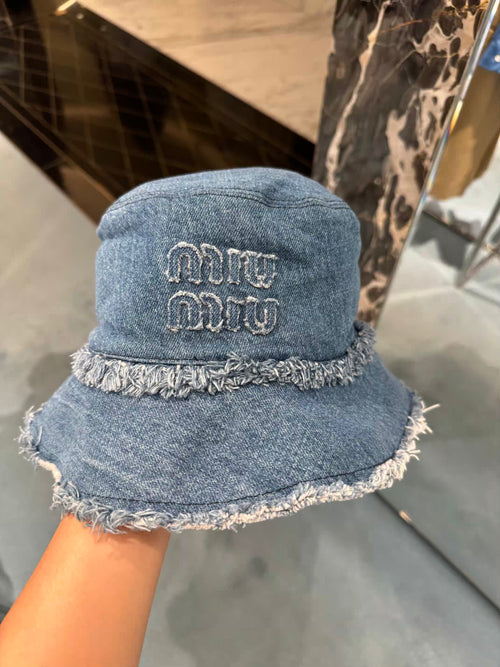 MIU MIU Denim Bucket Hat Navy | Miu Miu Bucket Hat (Blue)