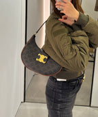 [2023 新款] CELINE Ava Triomphe Bag | 賽琳 Ava 腋下袋 (啡色老花)