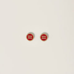 MIU MIU Enameled Metal Earrings | 繆繆 耳環 (多色)