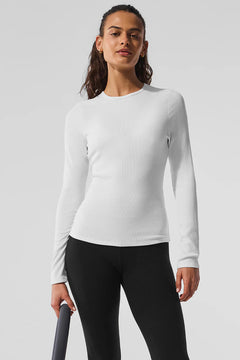 ALO YOGA Ribbed Modal Long Sleeve | 羅紋長袖上衣 (多色)