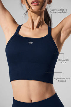 ALO YOGA Seamless Ribbed Favorite Bra Tank | 無縫羅紋背心內衣 (多色)