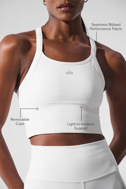 ALO YOGA Seamless Ribbed Favorite Bra Tank | 無縫羅紋背心內衣 (多色)