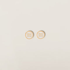 MIU MIU Enameled Metal Earrings | 繆繆 耳環 (多色)