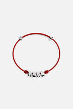 APM MONACO AB5434OXR LOVE Morse Code String Adjustable Bracelet | 摩斯密碼繩可調手鍊 (銀色) - LondonKelly 英國名牌代購