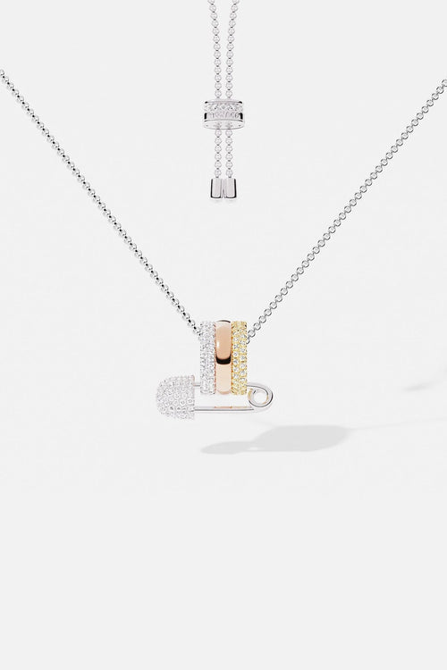 APM MONACO AC6952XKG Safety Pin Adjustable Necklace | 別針可調式頸鏈 (多色) - LondonKelly 英國名牌代購