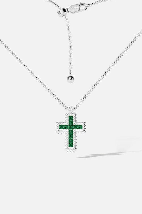 APM MONACO AC8082OX Pavé Cross Adjustable Necklace | 鋪鑽十字可調式頸鏈 (多色) - LondonKelly 英國名牌代購