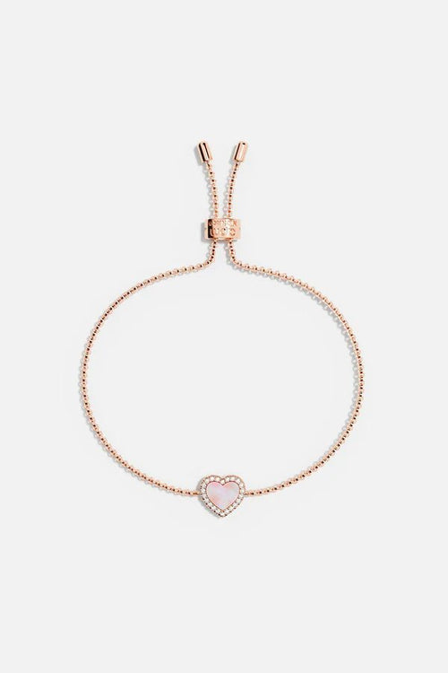 APM MONACO PB4380XNAC Pink Nacre Heart Adjustable Bracelet | 粉色珍珠母愛心可調手鏈 (玫瑰金) - LondonKelly 英國名牌代購