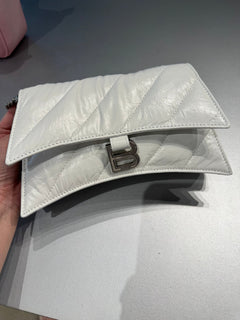 BALENCIAGA Crush Wallet on Chain Quilted Crushed Calfskin(2 Colors) - LONDONKELLY 英國名牌代購