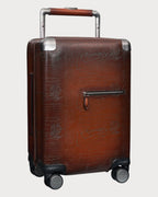 BERLUTI Formula 1005 Scritto Leather Rolling Suitcase | 伯鲁提 行李箱 (多色) - LONDONKELLY 英国名牌代购