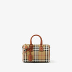 BURBERRY Mini Check Bowling Bag | 博柏利 迷你袋 (啡色) - LondonKelly 英國名牌代購