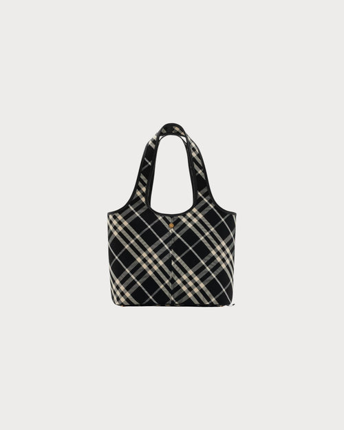 BURBERRY Small Check Tote Black | 博柏利 手提袋 (細袋/黑色) - LONDONKELLY 英國名牌代購