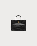 BURBERRY Small Rocking Horse Tote Croc - Effect Black | 博柏利 鱷魚皮手袋 (細碼/黑色) - LONDONKELLY 英國名牌代購