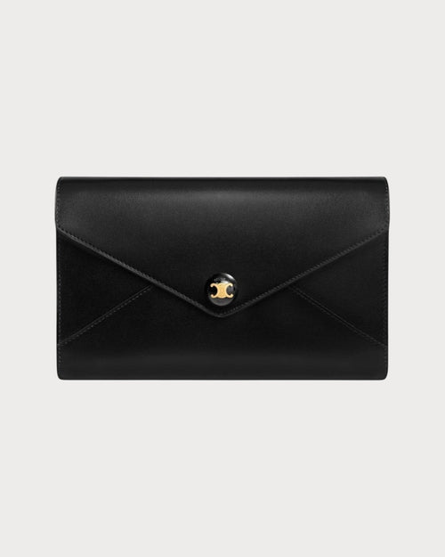 CELINE Envelope Wallet On Chain In Shiny Calfskin | 賽琳 銀包連鏈帶 (多色) - LONDONKELLY 英國名牌代購