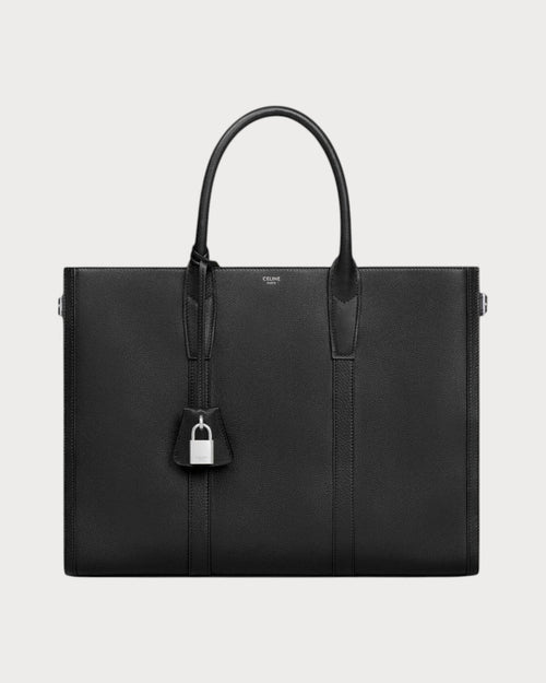 CELINE Men's Medium Cabas Malaquais In Supple Calfskin (Black) | 賽琳 男仕MALAQUAIS中號柔軟牛皮革手提袋 (黑色) - LONDONKELLY 英國名牌代購