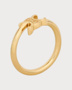 CELINE Triomphe Asymmetric Ring Brass with Rhodium Finish(2 Colors) - LONDONKELLY 英国名牌代购
