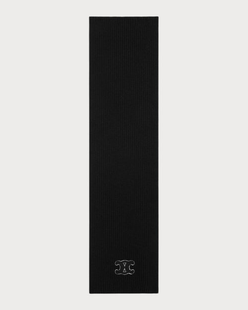 CELINE Triomphe Scarf wool(Black) - LONDONKELLY 英国名牌代购