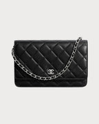 CHANEL AP0250 Classic Lambskin Wallet on Chain | 香奈兒 羊皮銀包連鏈帶 (黑色銀扣) - LONDONKELLY 英國名牌代購