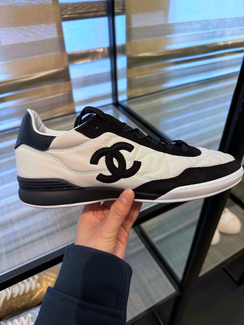 CHANEL G47274 Trainer Suede & Calfskin(Black & White) - LONDONKELLY 英國名牌代購