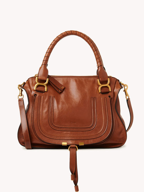 CHLOE Marcie Bag In Shiny Leather | 蔻依 手袋 (啡色) - LondonKelly 英國名牌代購
