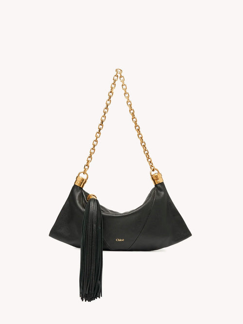 CHLOE Small Chloé Foulard Shoulder Bag In Grained Leather | 蔻依 手袋 (黑色) - LondonKelly 英國名牌代購