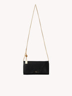 CHLOE Spin Flap Wallet On Chain In Grained Leather | 蔻依 銀包連鏈帶 (黑色) - LondonKelly 英國名牌代購