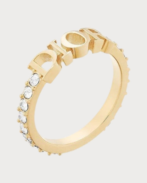 CHRISTIAN DIOR Dio(r)evolution Ring Gold - Finish Metal and White Crystals | 迪奧 戒指 (多色) - LONDONKELLY 英國名牌代購