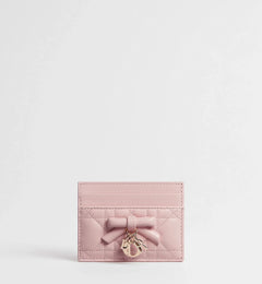CHRISTIAN DIOR Lady Dior Freesia Card Holder | 迪奧 蝴蝶結卡套 (多色) - LondonKelly 英國名牌代購