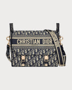 CHRISTIAN DIOR Medium Diorcamp Bag | 迪奧 郵差袋 (中碼/藍色老花) - LONDONKELLY