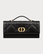 CHRISTIAN DIOR Miss Caro Top Handle Pouch Lambskin(Black) - LONDONKELLY 英国名牌代购