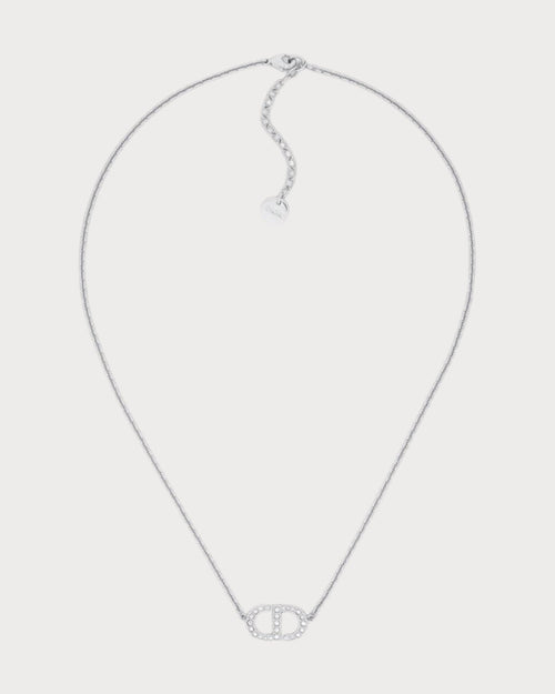 CHRISTIAN DIOR Petit CD Necklace | 迪奧 頸鏈 (銀色) - LONDONKELLY 英國名牌代購