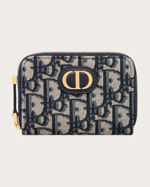 CHRISTIAN DIOR Small 30 Montaigne Voyageur Coin Purse | 迪奧 銀包 (藍色老花) - LONDONKELLY 英國名牌代購
