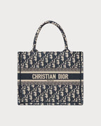 CHRISTIAN DIOR Small Book Tote | 迪奥 手提袋 (小码/蓝色老花) - LONDONKELLY