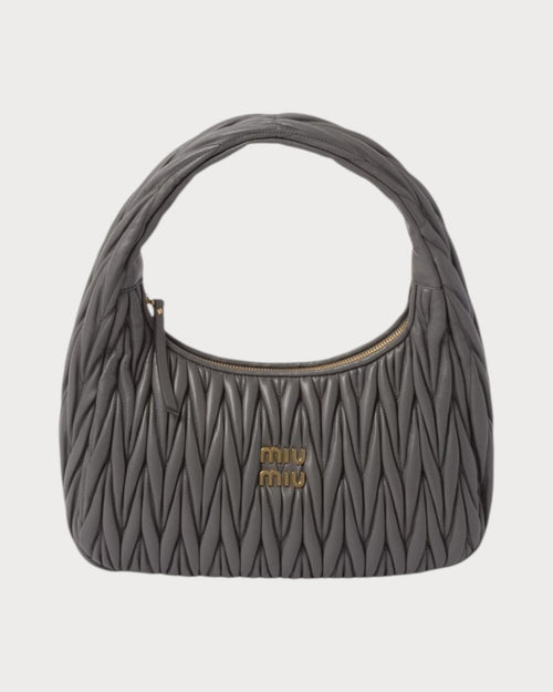 MIU MIU Wander Matelasse Nappa Leather Hobo Bag L Size | 缪缪腋下袋(大码/多色)