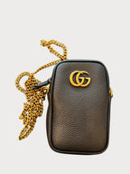 GUCCI Cellarius Phone Pouch Bag Leather(Noir) - LONDONKELLY 英國名牌代購