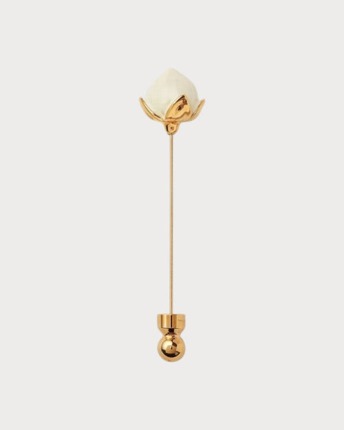LORO PIANA Linen Flower Bud Pin | 诺悠翩雅 胸针 (多色) - LONDONKELLY 英国名牌代购