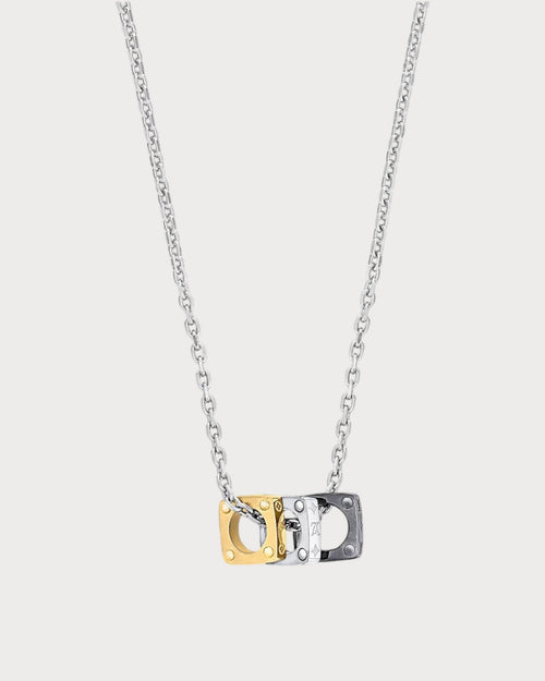 LOUIS VUITTON M00675 Men's Monogram Bold Necklace | 路易威登 男仕頸鏈 (銀色) - LONDONKELLY 英國名牌代購