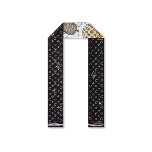 LOUIS VUITTON M79547 Up And Away Bandeau | 路易威登 小絲巾 (Noir)