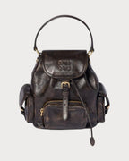 MIU MIU Leather Backpack Medium Coffee | 繆繆 中型皮革後背囊 (咖啡色) - LONDONKELLY 英國名牌代購