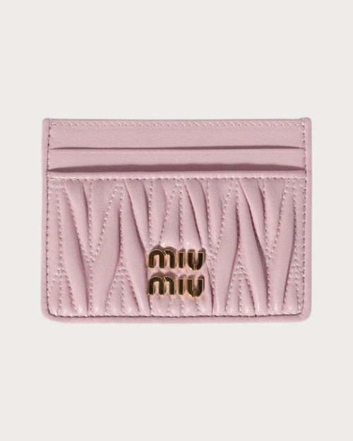MIU MIU Matelasse Nappa Leather Card Holder | 缪缪 卡套 (多色) - LONDONKELLY 英国名牌代购